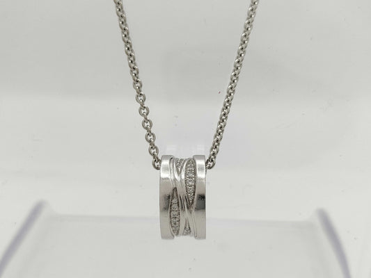 BVLGARI Bezero One Legend Diamond WG Au750 13.5g Necklace