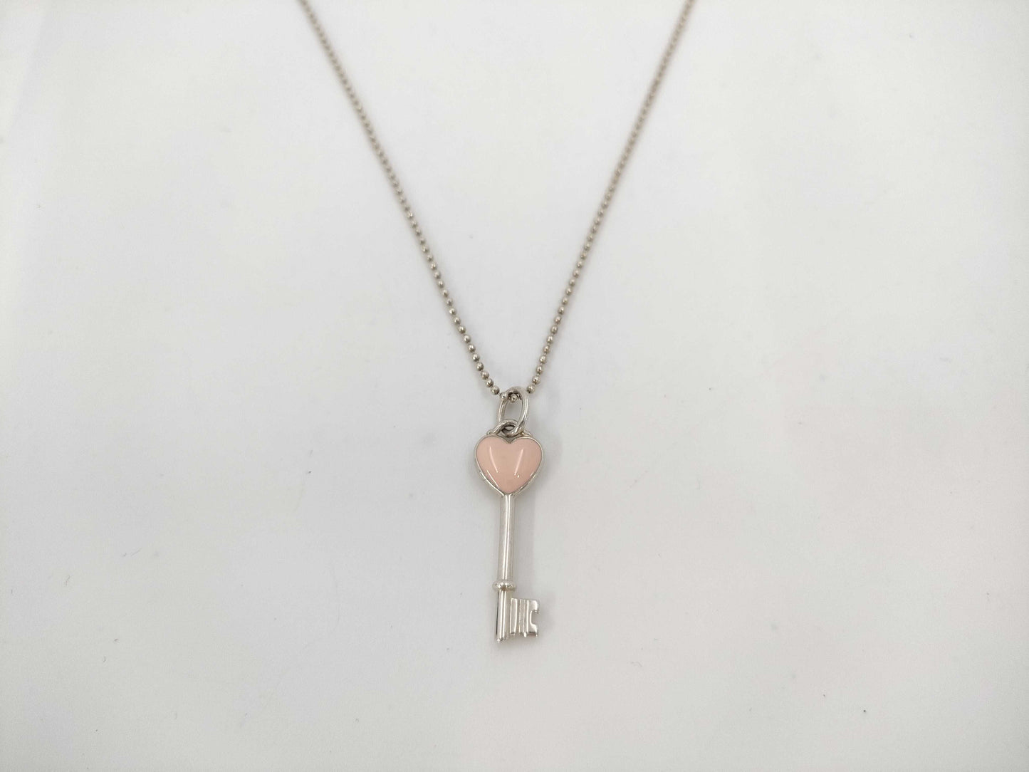 Tiffany&Co. Tiffany Heart Key Necklace Ag925 4.7g Necklace