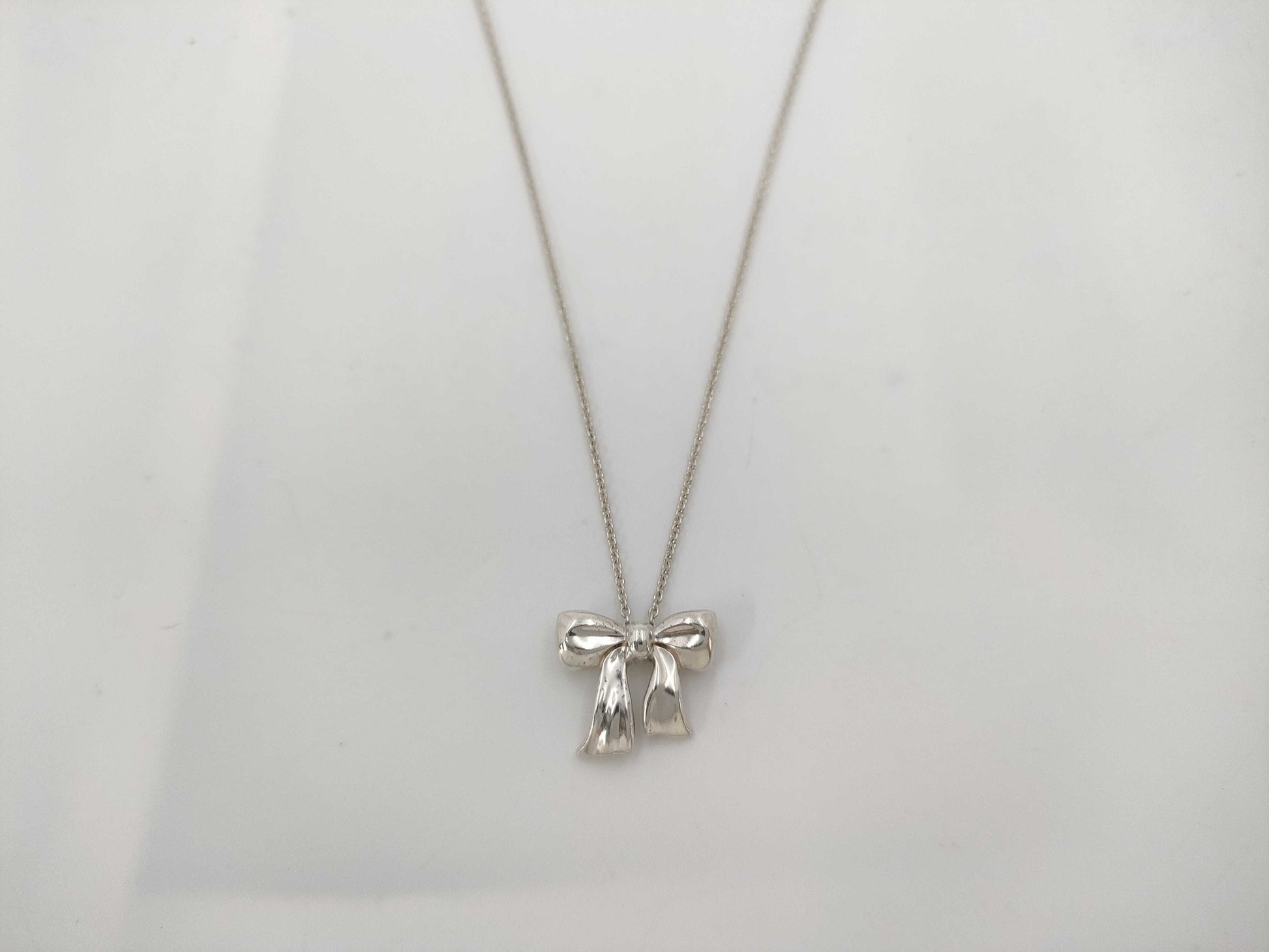 Tiffany&Co. Tiffany Ribbon Necklace Ag925 2.9g Necklace