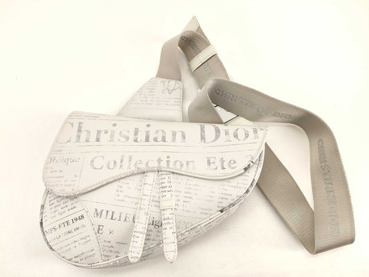 Dior Newspaper Saddle Bag Shoulder Bag