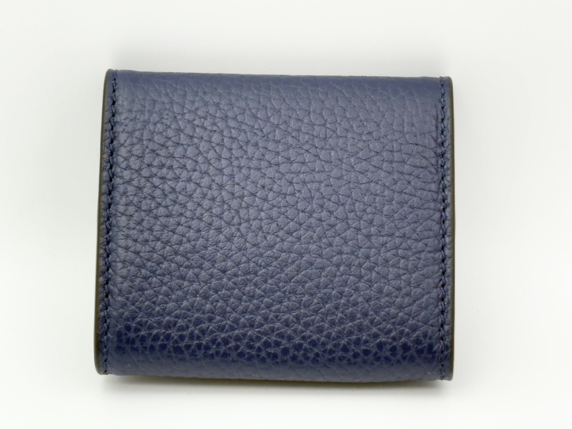 GUCCI Gucci 771160 Logo Leather Coin Purse Navy Coin Case