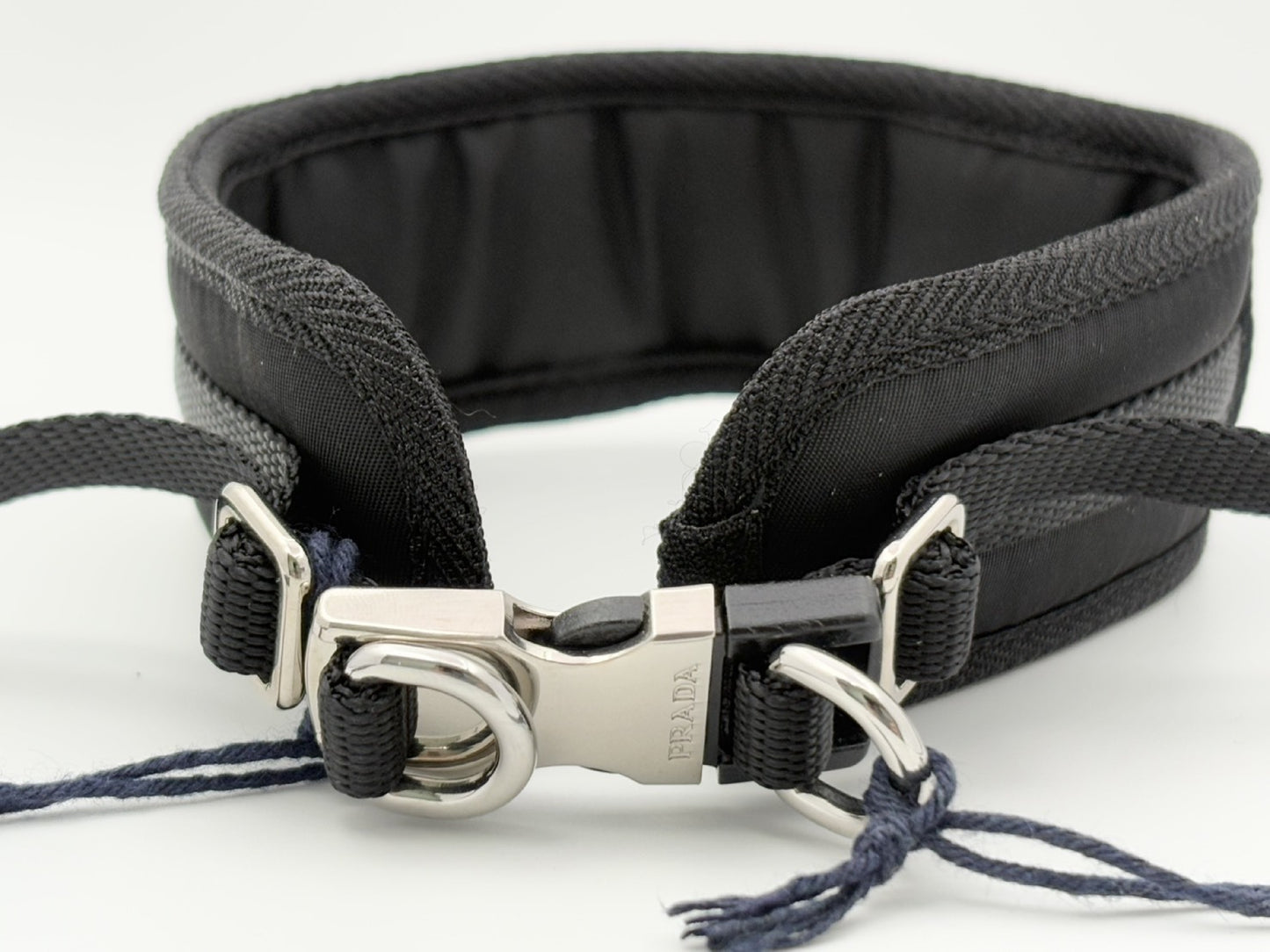 PRADA Prada 2YC016 Re-Nylon Pet Color Triangle Logo Triangle Plate Nylon Collar #M Pet Supplies NERO Black Current Product Other Accessories