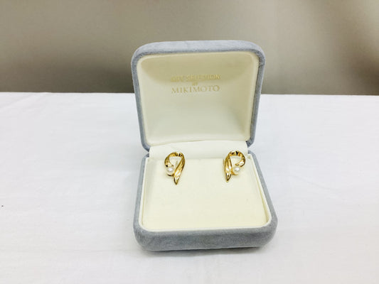 MIKIMOTO Gift Collection Pearl Diameter Approx. 4.1/4.2mm SV 2.5g Earrings