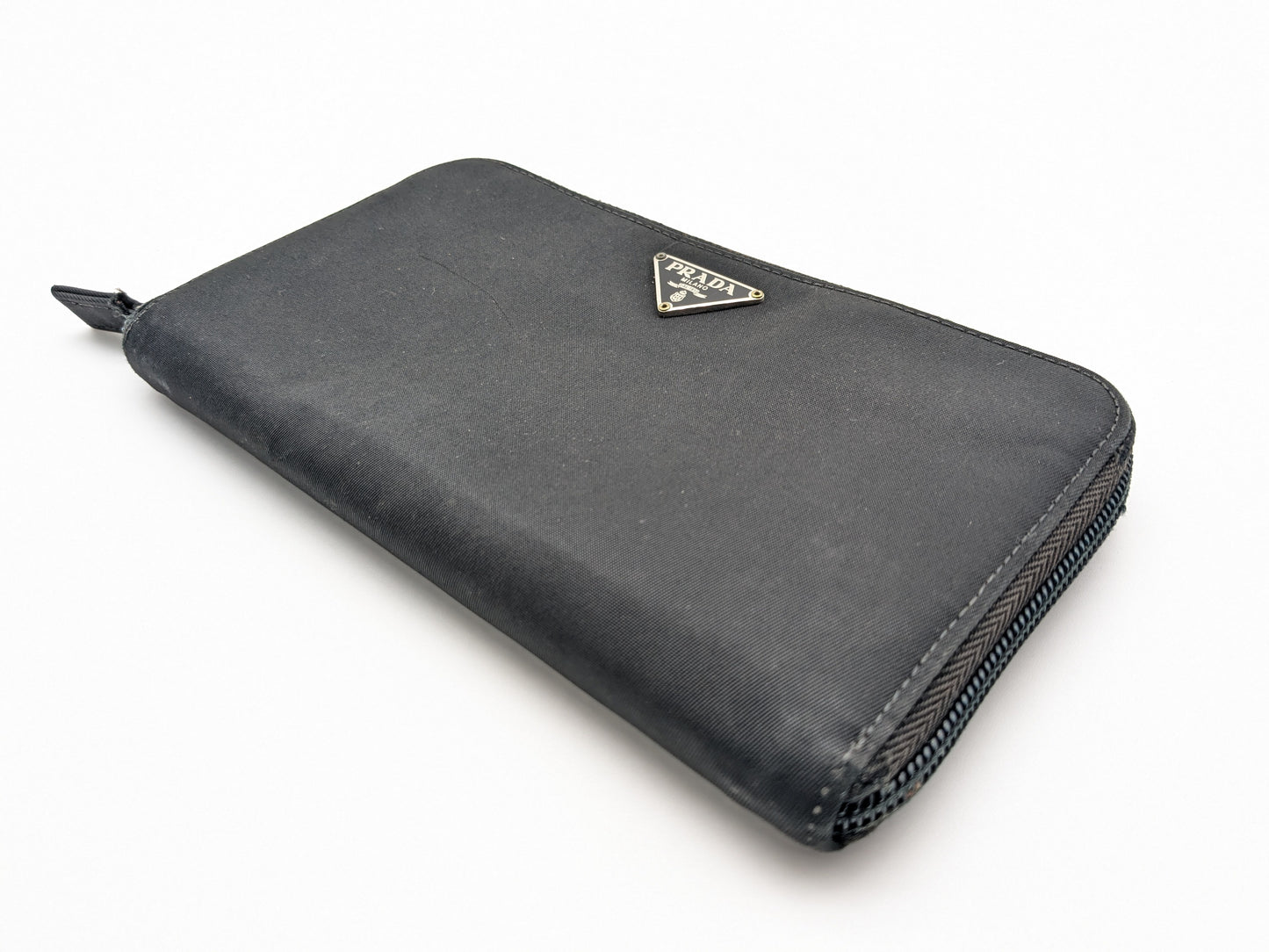 PRADA Nylon Round Wallet
