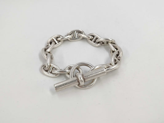 HERMES Schone Dunkle MM 16 Frames 61.4g SV925 Bracelet Bracelet Bangle