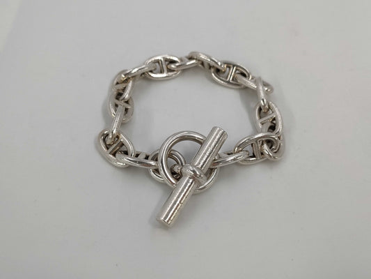 HERMES Chene Dunkle MM 16 Frames 58.4g SV925 Bracelet Bracelet Bangle