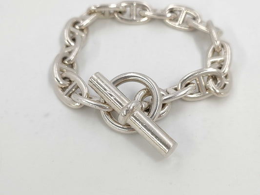 HERMES Chaine d'Ancre MM 16 links 56.7g SV925 Bracelet Bracelet Bangle