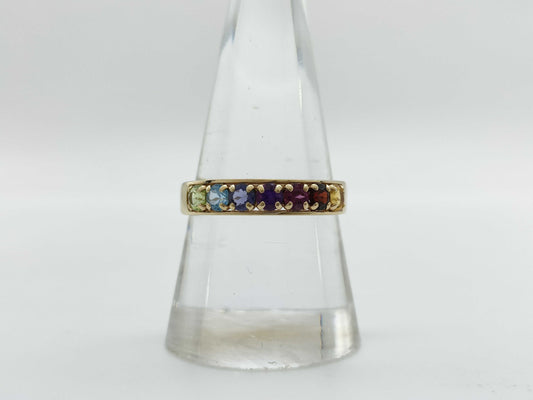Colored Stone Multi K10 1.6g Ring