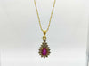 Colored Stone Diamond K18/750 3.8g Necklace