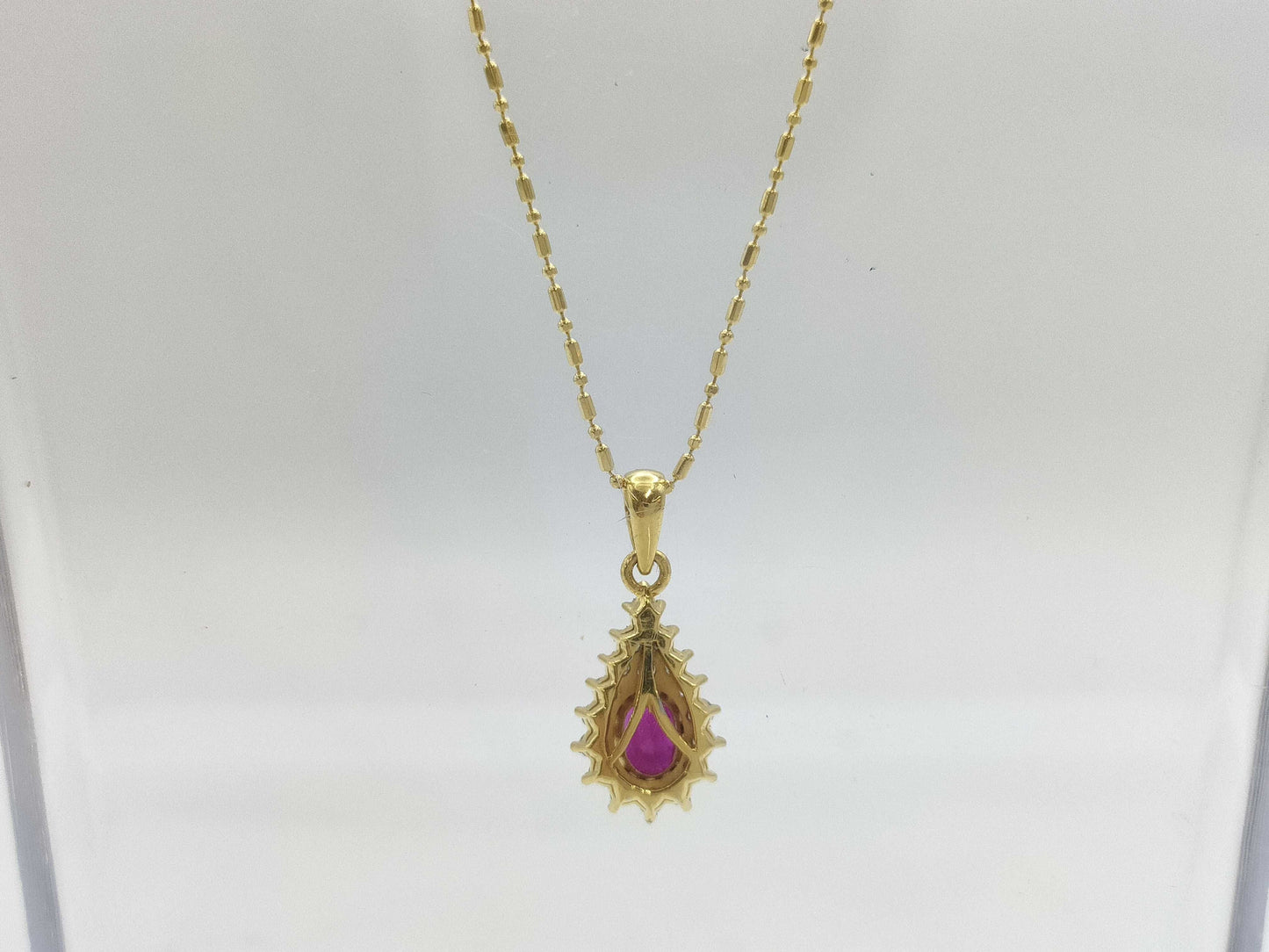 Colored Stone Diamond K18/750 3.8g Necklace