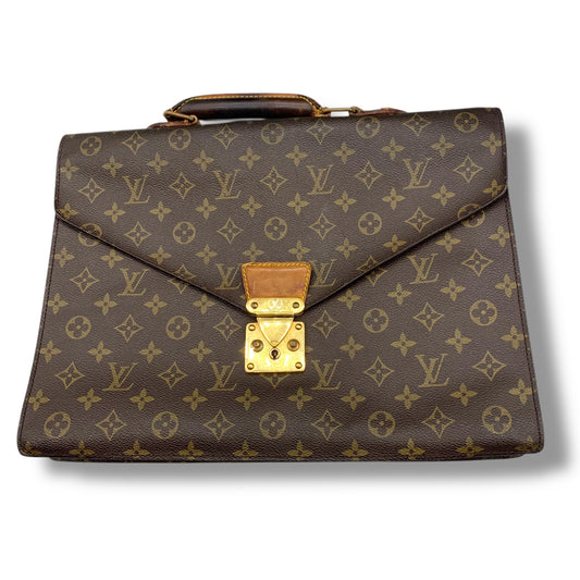 LOUIS VUITTON Taiga Monogram Business Bag 3-Piece Set