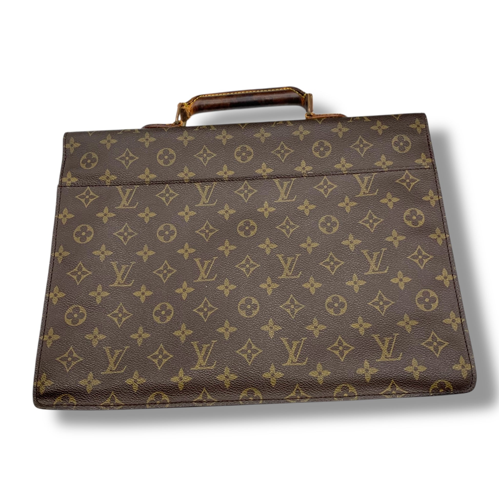 LOUIS VUITTON Taiga Monogram Business Bag 3-Piece Set
