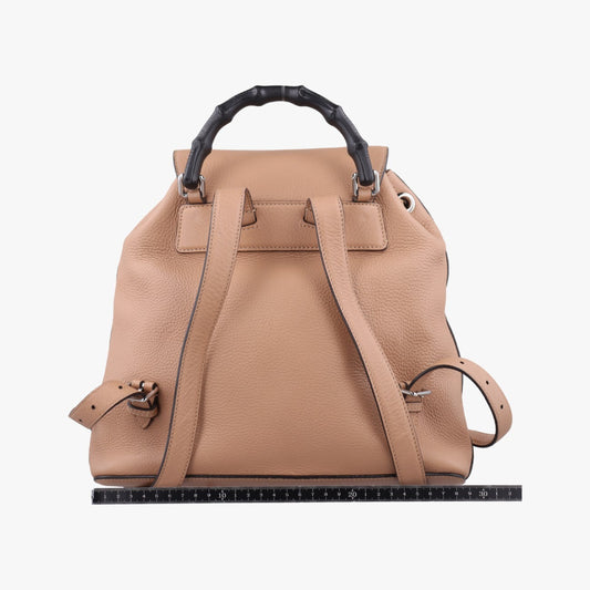 GUCCI Bamboo Beige Leather 370833E018403136 Rucksack