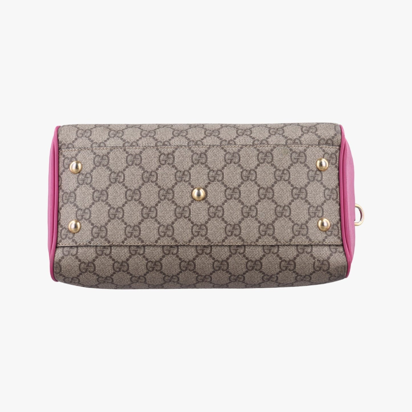 GUCCI GG Supreme Beige x Red x Pink PVC Coated Canvas x Leather 409529C019161041 Shoulder Bag