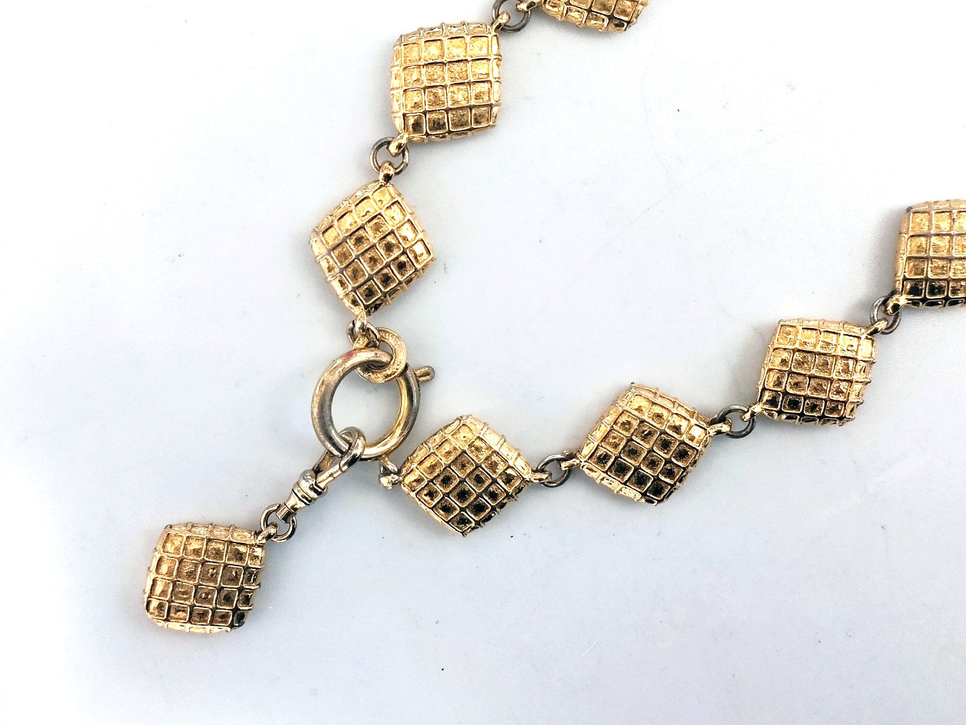 CHANEL Matrasse Diamond 13-Strand Swing Necklace Necklace