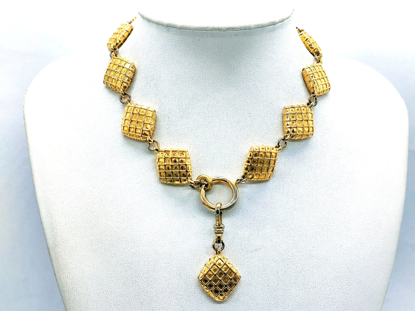 CHANEL Matrasse Diamond 13-Strand Swing Necklace Necklace