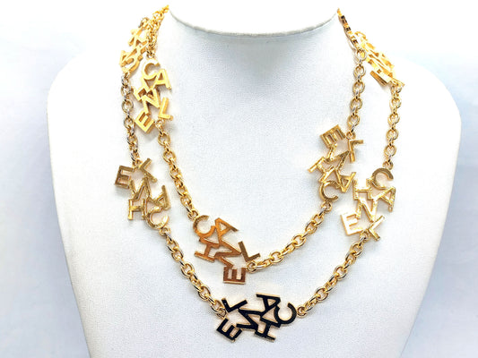 CHANEL CHANEL Logo 10 Necklace Necklace