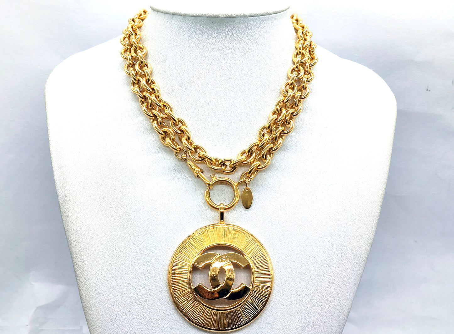 CHANEL Big Coco Mark Necklace Necklace
