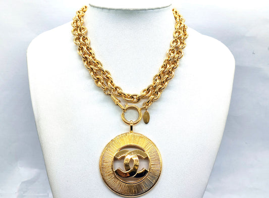 CHANEL Big Coco Mark Necklace Necklace
