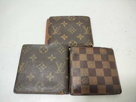 LOUIS VUITTON Monogram Louis Vuitton Wallet Monogram 3-Piece Set