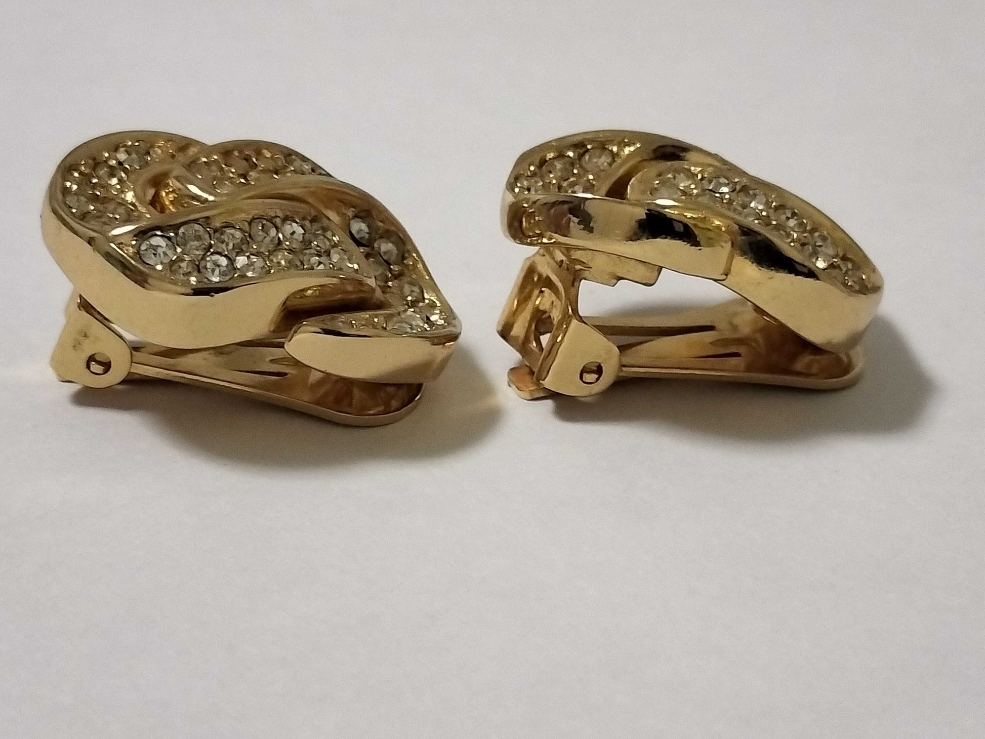 Dior Logo Gold Heart Earrings