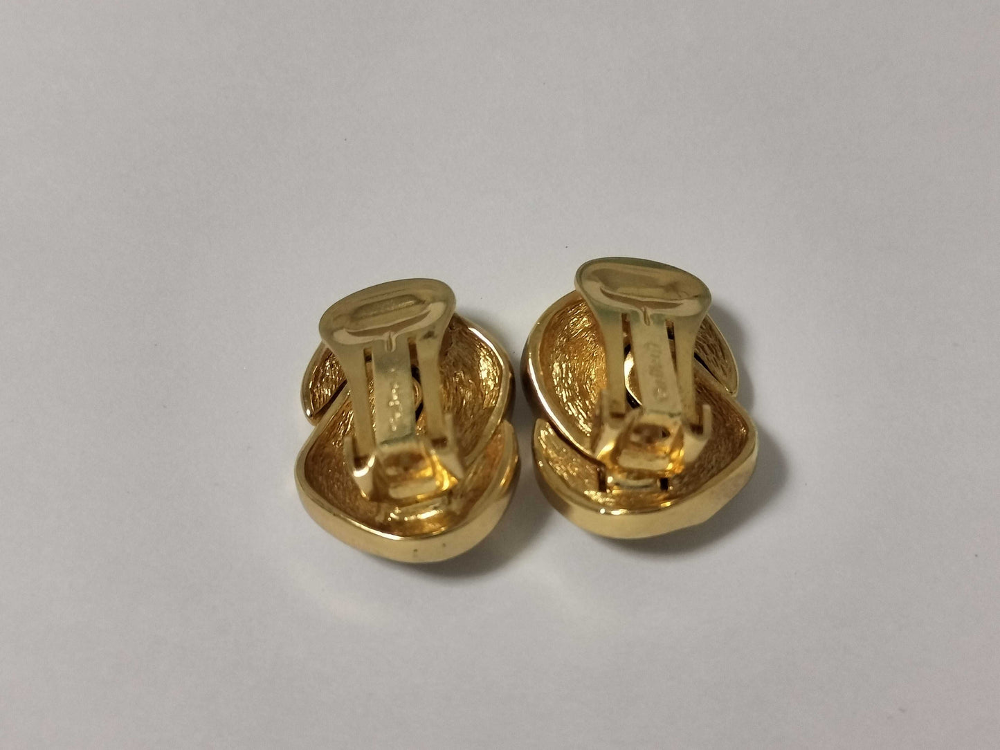 Dior Logo Gold Heart Earrings