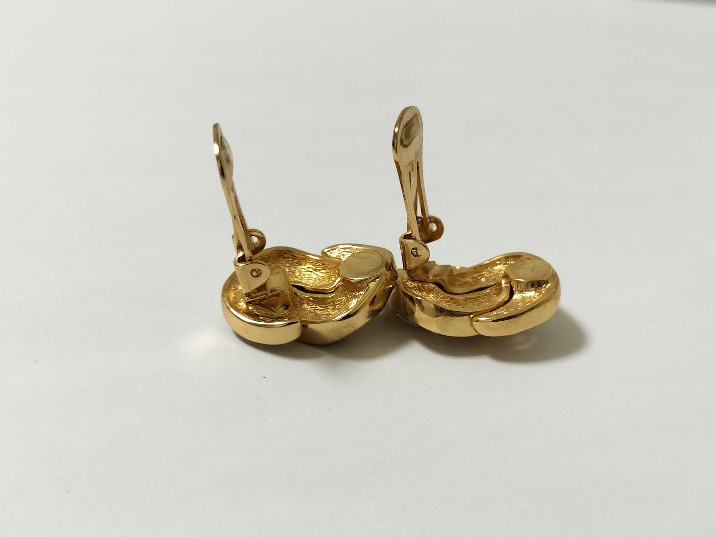 Dior Logo Gold Heart Earrings
