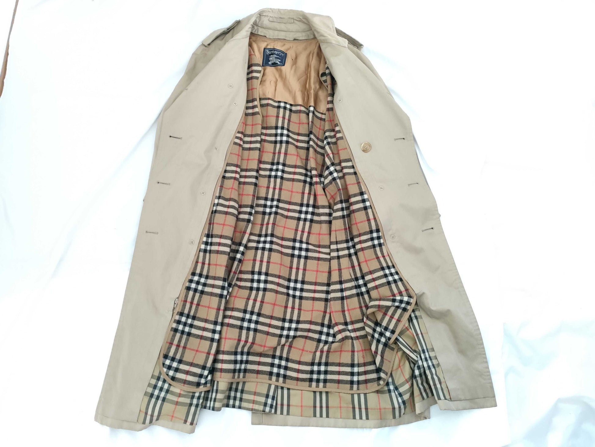 BURBERRY Nova Check Belted Trench Coat