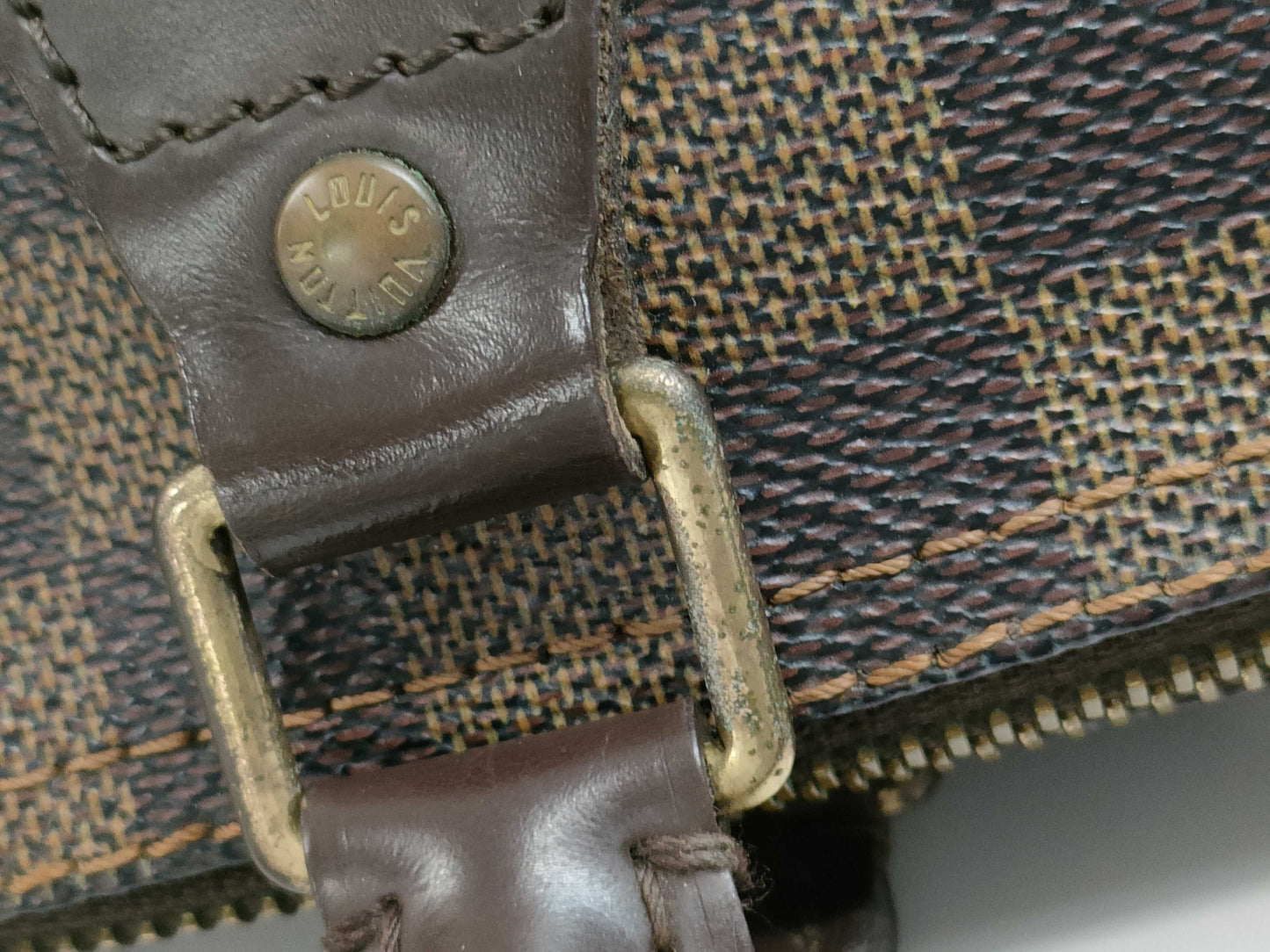 LOUIS VUITTON Vuitton Damier Speedy 25 N41532 SP0097 Brown Bag