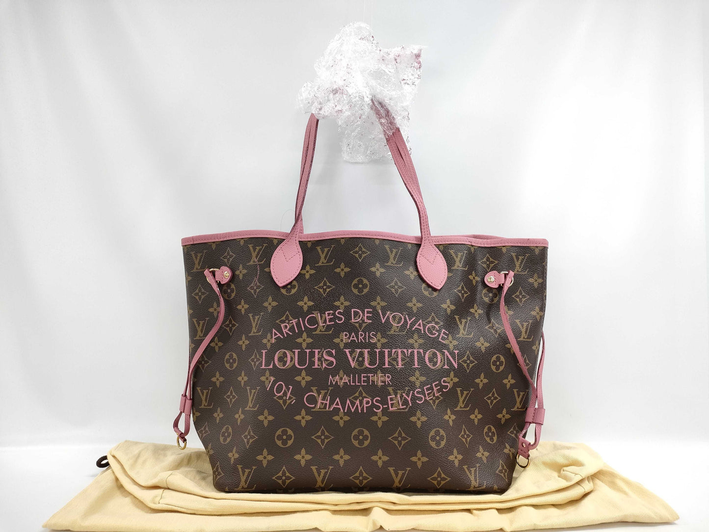 LOUIS VUITTON Monogram Neverful MM M40939 GI2183 Ikat Flower Tote Bag