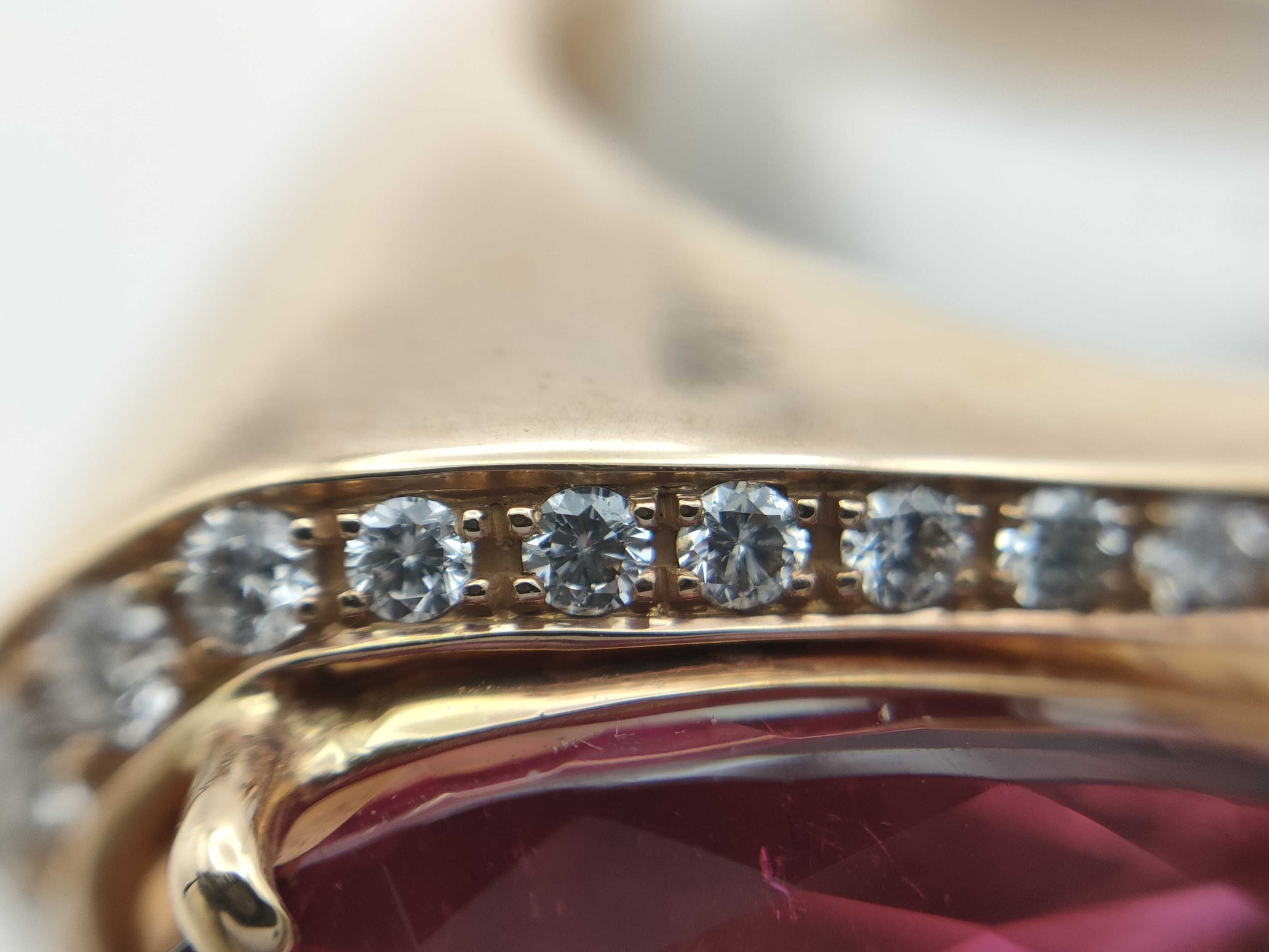TL5.56ct D0.50ct K18 11.2g Ring