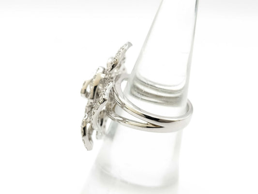 Flower D1.825ct K18 9.8g Ring