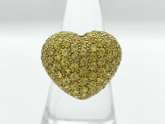 Colored Stone 4.18ct 750 9.9g Ring