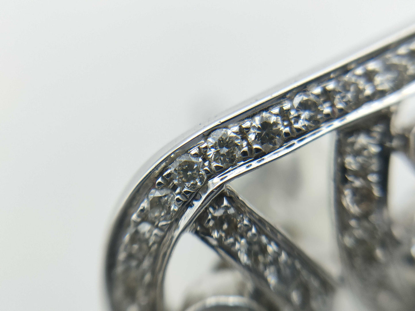 Diamond K18WG 6.6g Earrings
