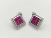 R1.35ct D0.2ct / R1.50ct D0.22ct 750 6.9g Earrings