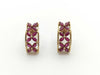 Ruby Diamond K18 4.8g Earrings