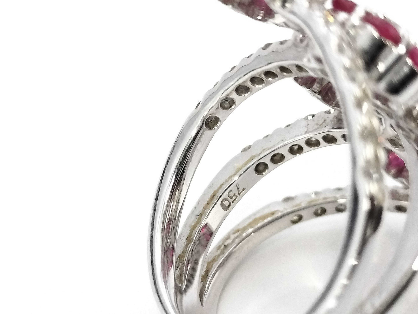 R3.18ct D1.10ct K18 11.6g Ring