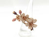 Flower Motif S0.89ct D2.36ct 750 15.3g Ring