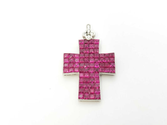 Cloth R3.65ct D0.06ct K18WG 4.8g Pendant Top