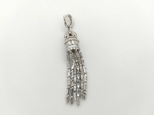 D1.54ct K18WG 5.9g Pendant Top