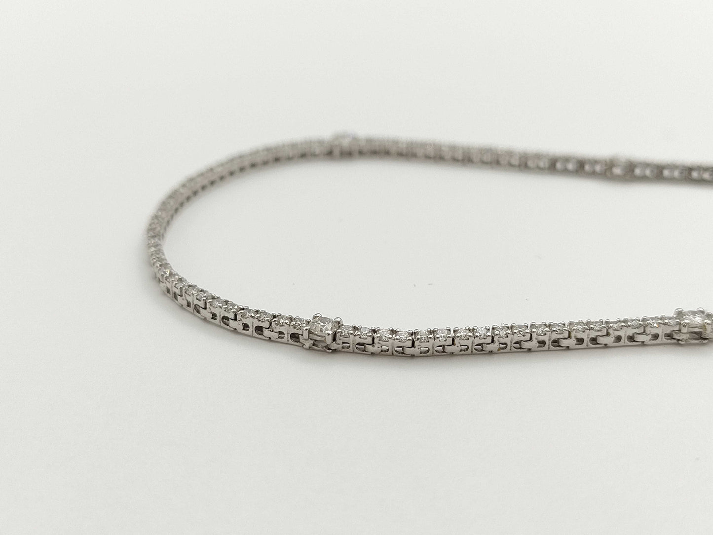 Diamond K18WG 9.5g Necklace