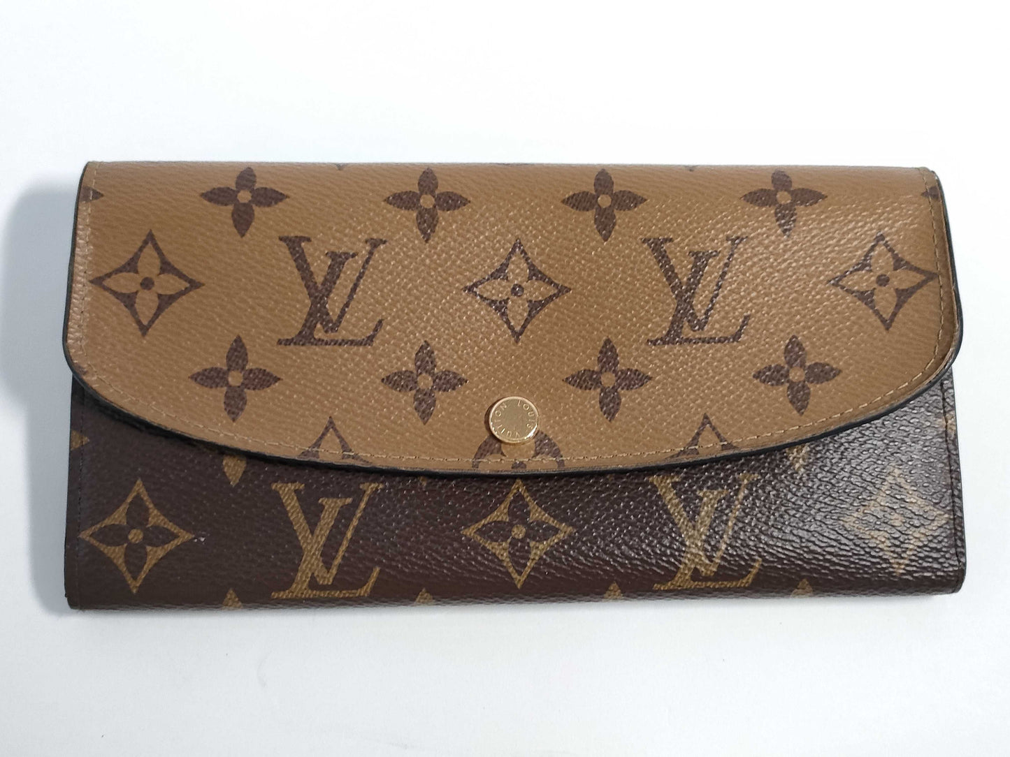LOUIS VUITTON Monogram LOUIS VUITTON M82157 Portefeuille Emilie Monogram Reverse Long Wallet RFID Wallet