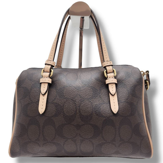 COACH COACH Handbag Mini Boston Bag Signature PVC Handbag