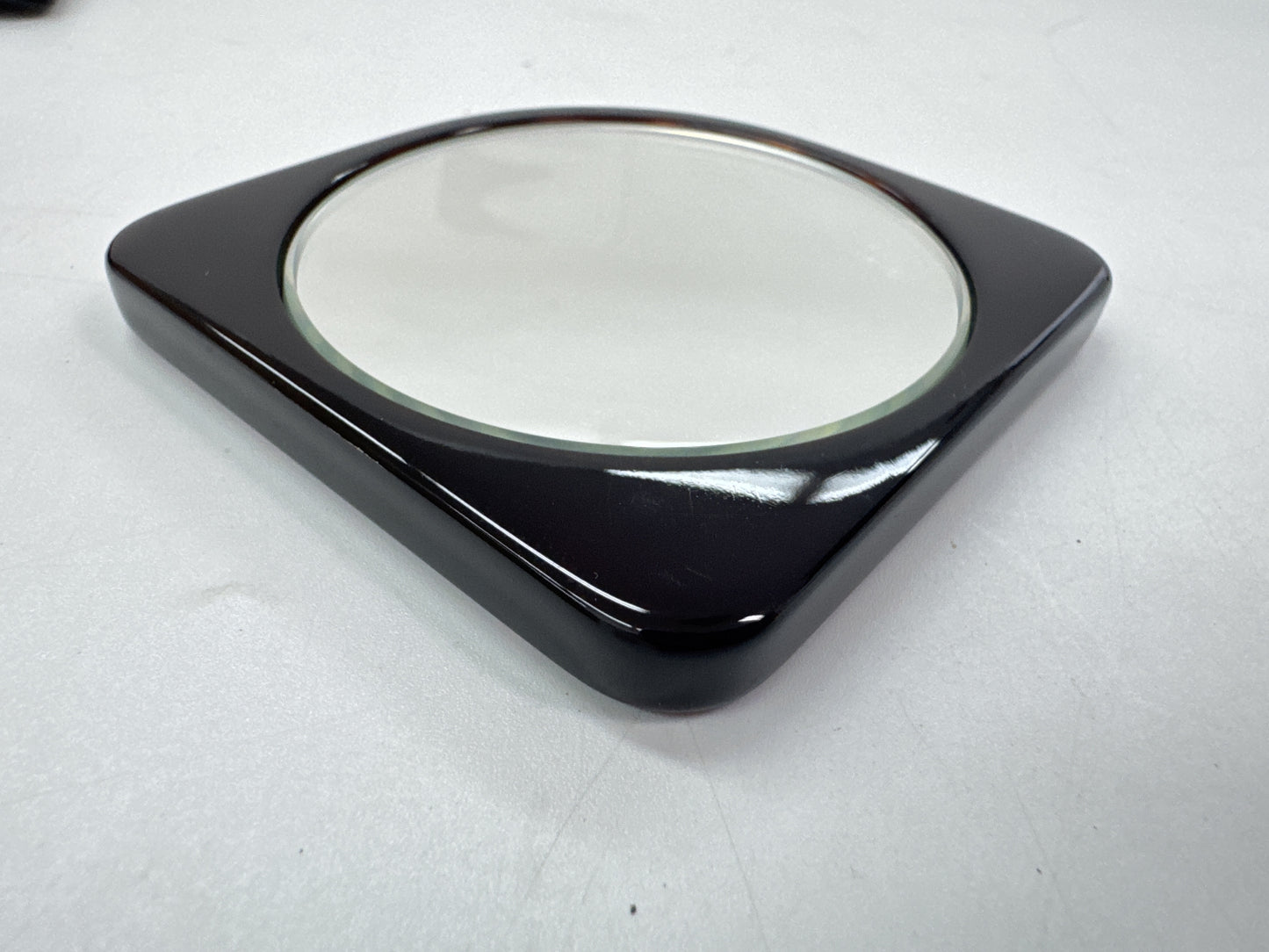 CELINE Pocket Mirror with Triomphe Canvas Case, Black x Tan Other Accessories