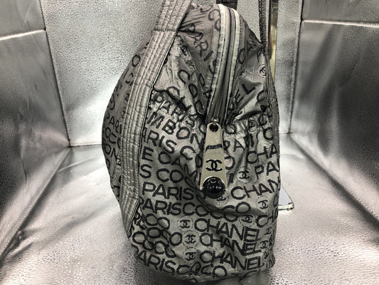 CHANEL Unlimited Tote Bag with Seal 12581101 Nylon Silver Tote Bag