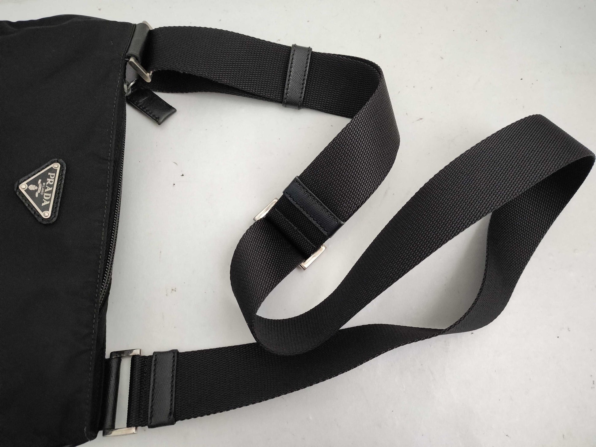 PRADA Nylon Prada Shoulder Bag Nylon NERO Shoulder Bag