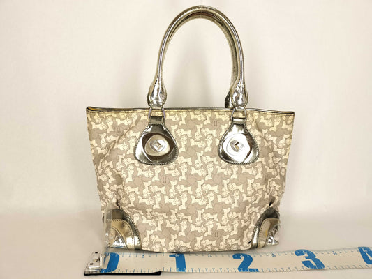 CELINE Carriage Logo Tote Bag