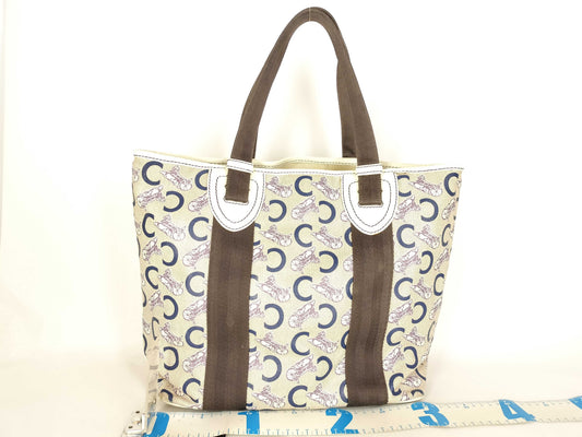 CELINE Carriage Logo Tote Bag