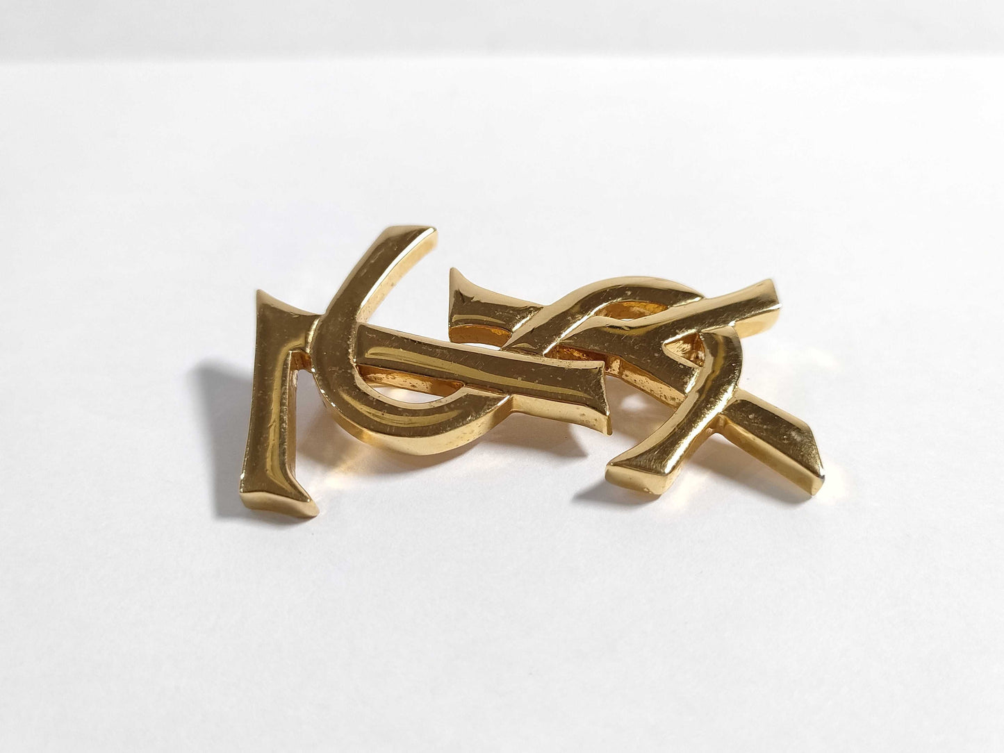 Yves Saint Laurent YSL Brooch YSL Logo Brooch