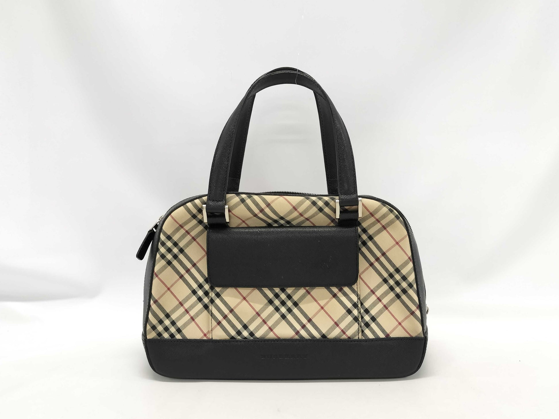 BURBERRY BURBERRY Mini Boston Bag Handbag Nova Check Handbag